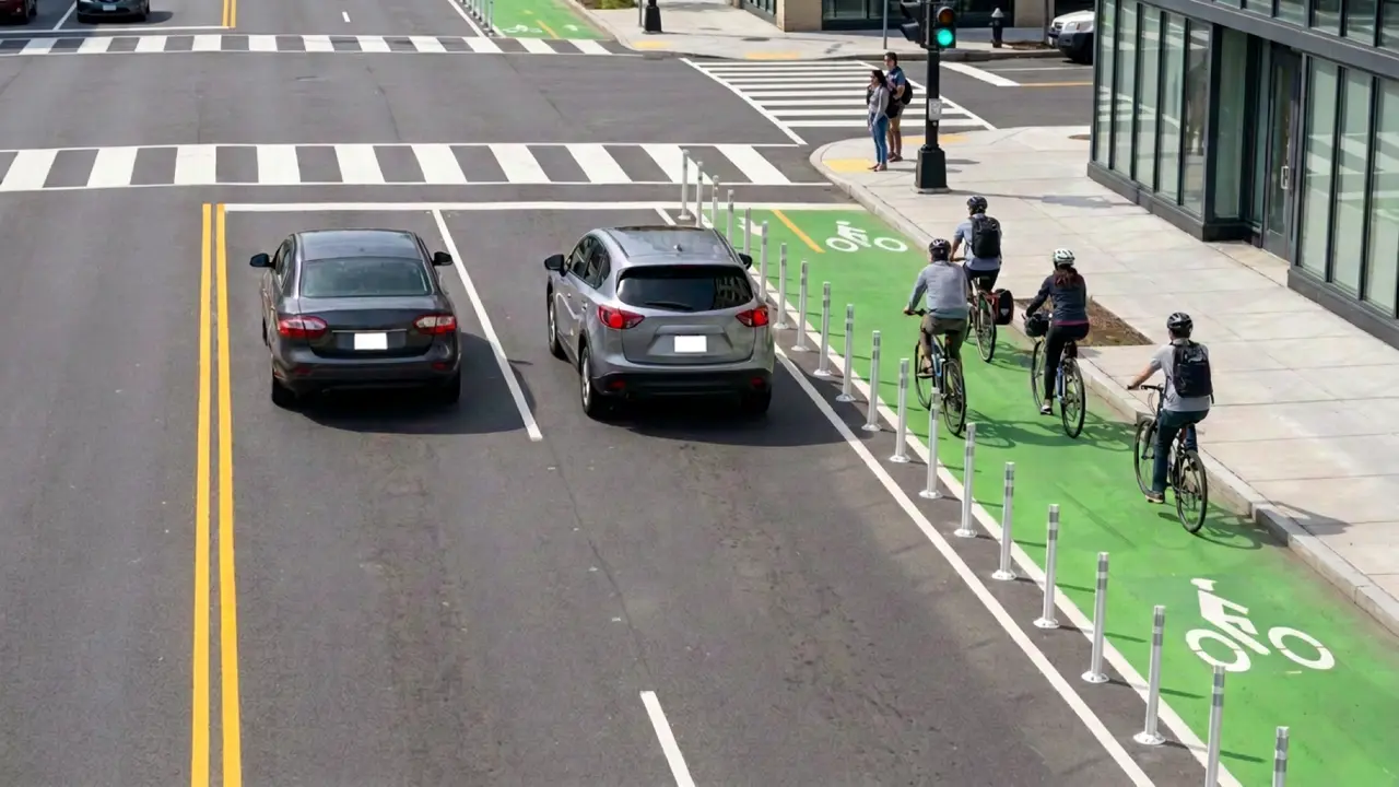 Bicycle and Vision Zero safety zones
