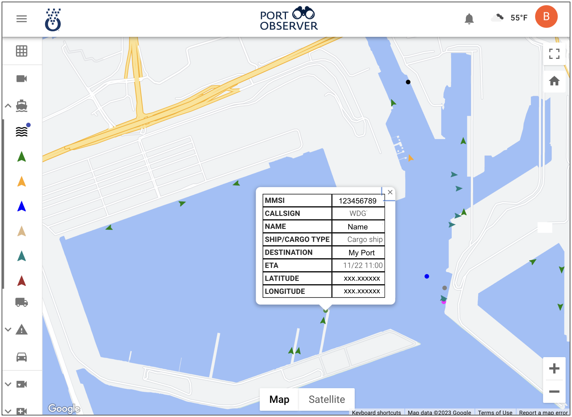 queuing map view